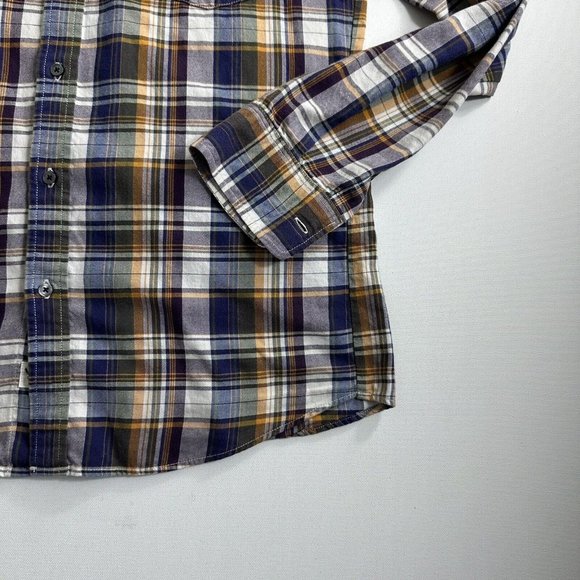 Shirts By AG Adriano Goldschmied Purple Plaid Flannel Mens Size Medium Casual - Picture 5 of 9